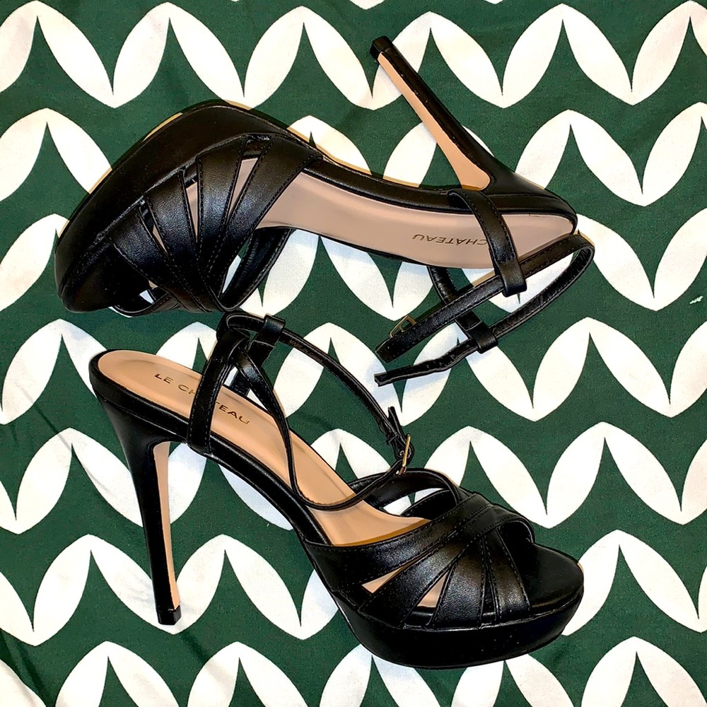 LE CHATEAU OPEN TOE PUMPS